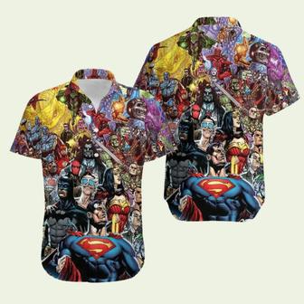 Justice League Characters Hawaiian Shirt | Newhawaiianshirts DE