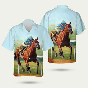 Kentucky Derby Horse Racing Hawaiian Shirt | Newhawaiianshirts CA