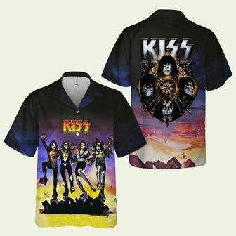 Kiss Rock Band Floral Aloha Hawaiian Shirt | Newhawaiianshirts AU