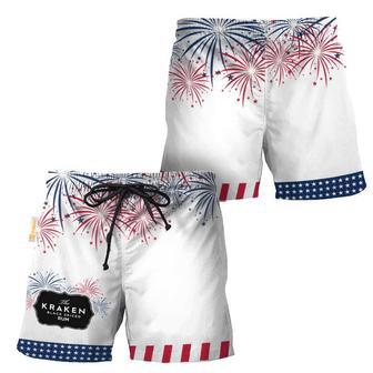 Kraken Rum American Independence Day Swim Trunks | Newhawaiianshirts