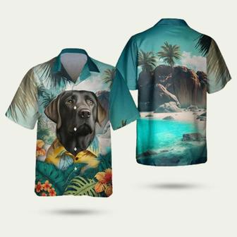 Labrador Retriever Tropical Dog Lovers Hawaiian Shirt | Newhawaiianshirts DE