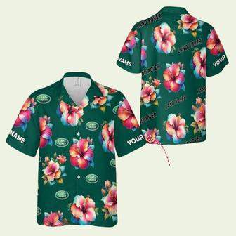 Land Rover Car Racing Flower Vintage Souvenir Hawaiian Shirt | Newhawaiianshirts UK