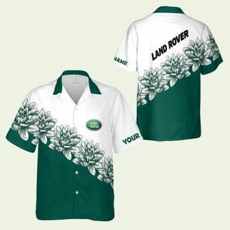 Land Rover Car Racing Flower Vintage Souvenir New Aloha Hawaiian Shirt | Newhawaiianshirts UK