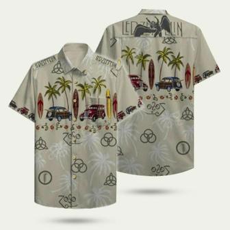 Led Zeppelin Beach Pattern Hawaiian Shirt | Newhawaiianshirts AU