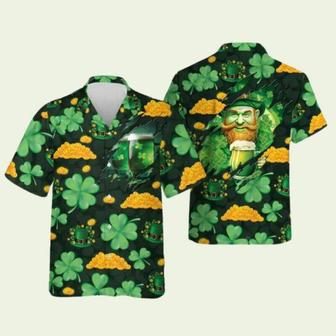 Leprechaun Proud Beer For Saint Patrick Hawaiian Shirt | Newhawaiianshirts AU