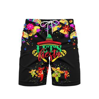 Let's Fiesta Cinco De Mayo Beach Shorts For Men | Newhawaiianshirts CA