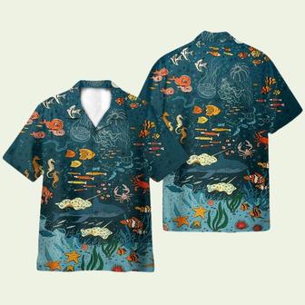 Life In Blue Ocean Funny Hawaiian Shirt | Newhawaiianshirts AU