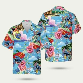 Lilo And Stitch Holiday For Surfers Summer Hawaiian Shirt | Newhawaiianshirts DE