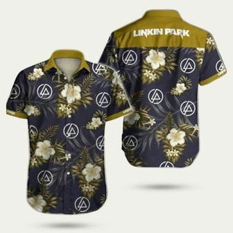 Linkin Park Rock Band Tropical Yellow Flower Hawaiian Shirt | Newhawaiianshirts