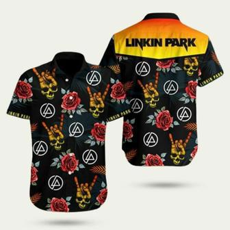 Linkin Park Skull Hawaiian Shirt | Newhawaiianshirts CA