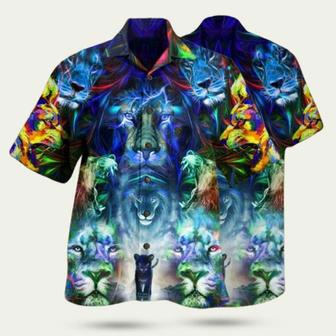 Lion Be Coming King With Colorful Pattern Hawaiian Shirt | Newhawaiianshirts AU