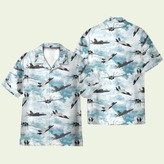 Lockheed Martin Lightning Ii Aircraft Sky Hawaiian Shirt | Newhawaiianshirts AU