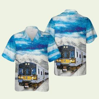 Long Island Rail Road Button Up Hawaiian Shirt | Newhawaiianshirts DE