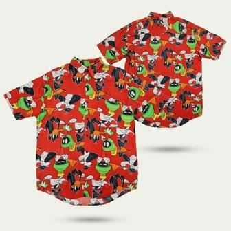 Looney Tunes Red Pattern Hawaiian Shirt | Newhawaiianshirts