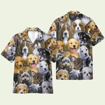 Lots Of Adorable Puppy Hawaiian Shirt | Newhawaiianshirts CA