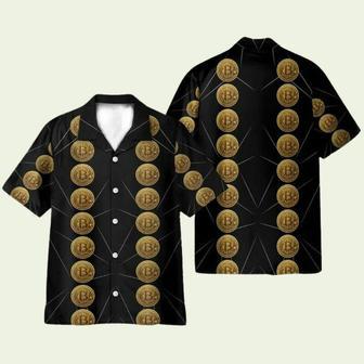 Luxury Golden Bitcoin Hawaiian Shirt | Newhawaiianshirts UK