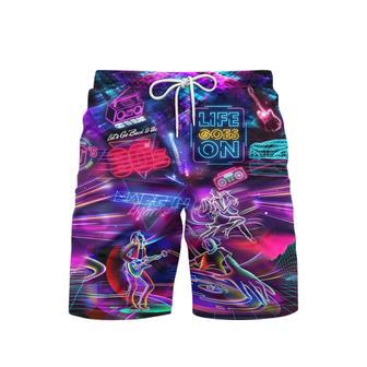 Made In The Music Neon Vintage s Beach Shorts For Men | Newhawaiianshirts