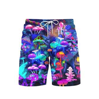 Magic Mushroom Peace Life Beach Shorts For Men | Newhawaiianshirts AU