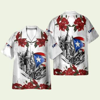 Manga Flower Puerto Rico Hawaiian Shirt | Newhawaiianshirts