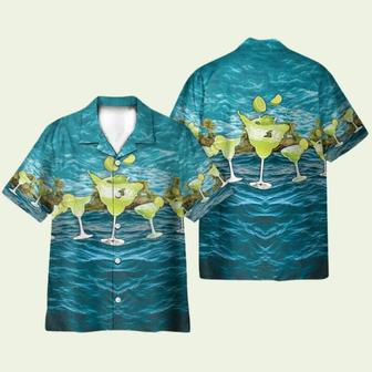 Margarita Blue Ocean Mens Hawaiian Shirt | Newhawaiianshirts CA