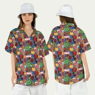 Marvel And Dc Superhero Superman Captain America Iron Man Hawaiian Shirt | Newhawaiianshirts UK