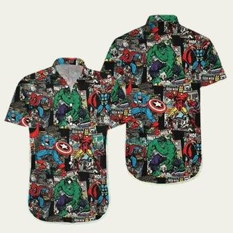 Marvel Avengers Super Heros Marvel Summer Hawaiian Shirt | Newhawaiianshirts