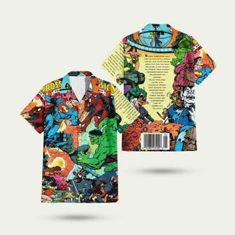 Marvel Dc Crossover Classics Tpb Cover By George Perez Hawaiian Shirt | Newhawaiianshirts AU