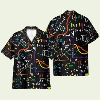 Math Teacher Seamless Mathematics Style Hawaiian Shirt | Newhawaiianshirts DE