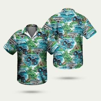 Megalodon Monster Truck Summer Hawaiian Shirt | Newhawaiianshirts AU