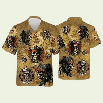 Mens Skull Pirate Hawaiian Shirt | Newhawaiianshirts CA