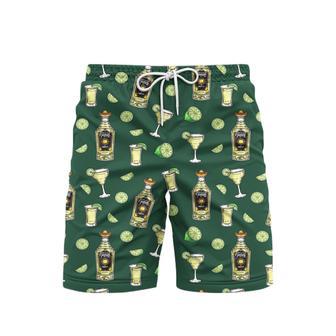 Mexico Tequila Bottle Beach Shorts For Men | Newhawaiianshirts DE