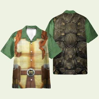 Michelangelo Tmnt Mike Mikey Cosplay Costume Hawaiian Shirt | Newhawaiianshirts DE