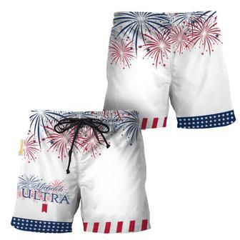 Michelob Ultra American Independence Day Swim Trunks | Newhawaiianshirts UK