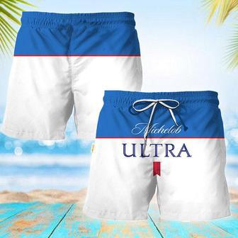 Michelob Ultra Colorful Basic Swim Trunks | Newhawaiianshirts CA