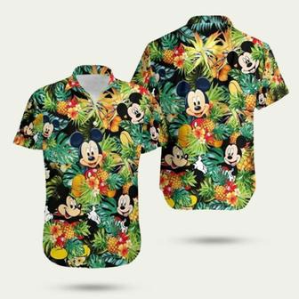 Mickey Mouse Pineapple Tropical Hawaiian Shirt | Newhawaiianshirts CA