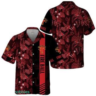 Midnight Tropical Foliage Fireball Whisky Hawaiian Shirt | Newhawaiianshirts CA