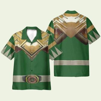 Mighty Morphin Power Rangers Movie Green Ranger Cosplay Costume Hawaiian Shirt | Newhawaiianshirts