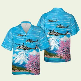 Military Hawaiian Shirt Usmc Sikorsky Super Stallion Hawaiian Shirt | Newhawaiianshirts DE