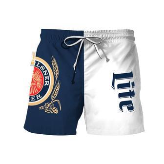 Miller Lite Basic Swim Trunks | Newhawaiianshirts DE