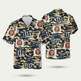 Miller Lite Beer Island Pattern Hawaiian Shirt | Newhawaiianshirts