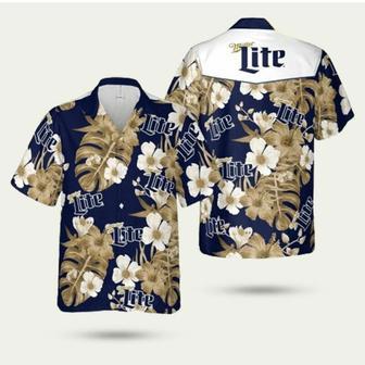 Miller Lite Tropical Floral For Beach Lovers Hawaiian Shirt | Newhawaiianshirts DE