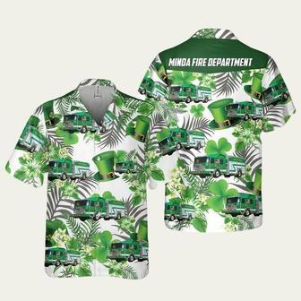 Minoa Fire Department Patricks Day Pocket Hawaiian Shirt | Newhawaiianshirts AU