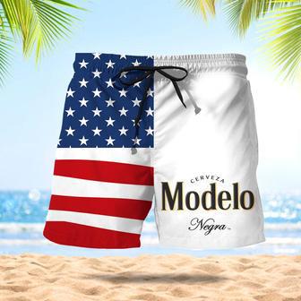 Modelo American Flag Summer Swim Trunks | Newhawaiianshirts UK