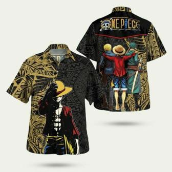 Monkey D Luffy One Piece Tribal Hawaiian Shirt | Newhawaiianshirts DE