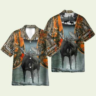 Moose Hunting Shirt For Animal Lovers Hawaiian Shirt | Newhawaiianshirts AU