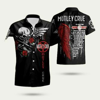 Motley Crue Skull Hawaiian Shirt | Newhawaiianshirts CA