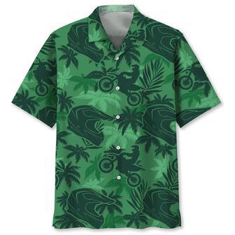 Motocross Green Coconut Hawaiian Shirt Summer Gifts | Newhawaiianshirts