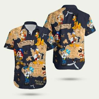 Mouse Pirate And Friends Hawaiian Shirt | Newhawaiianshirts CA