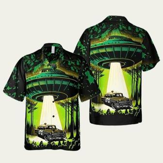 Murder Brand Alien Ship Spaceship Ufo Hawaiian Shirt | Newhawaiianshirts DE