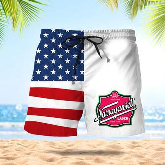 Narragansett American Flag Swim Trunks | Newhawaiianshirts AU